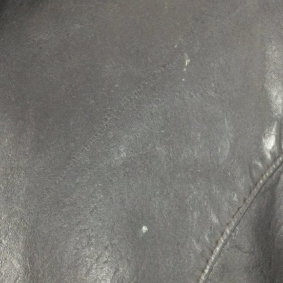 Excelled Black Leather Jacket, Vintage, 42R, - Picture 9 of 16